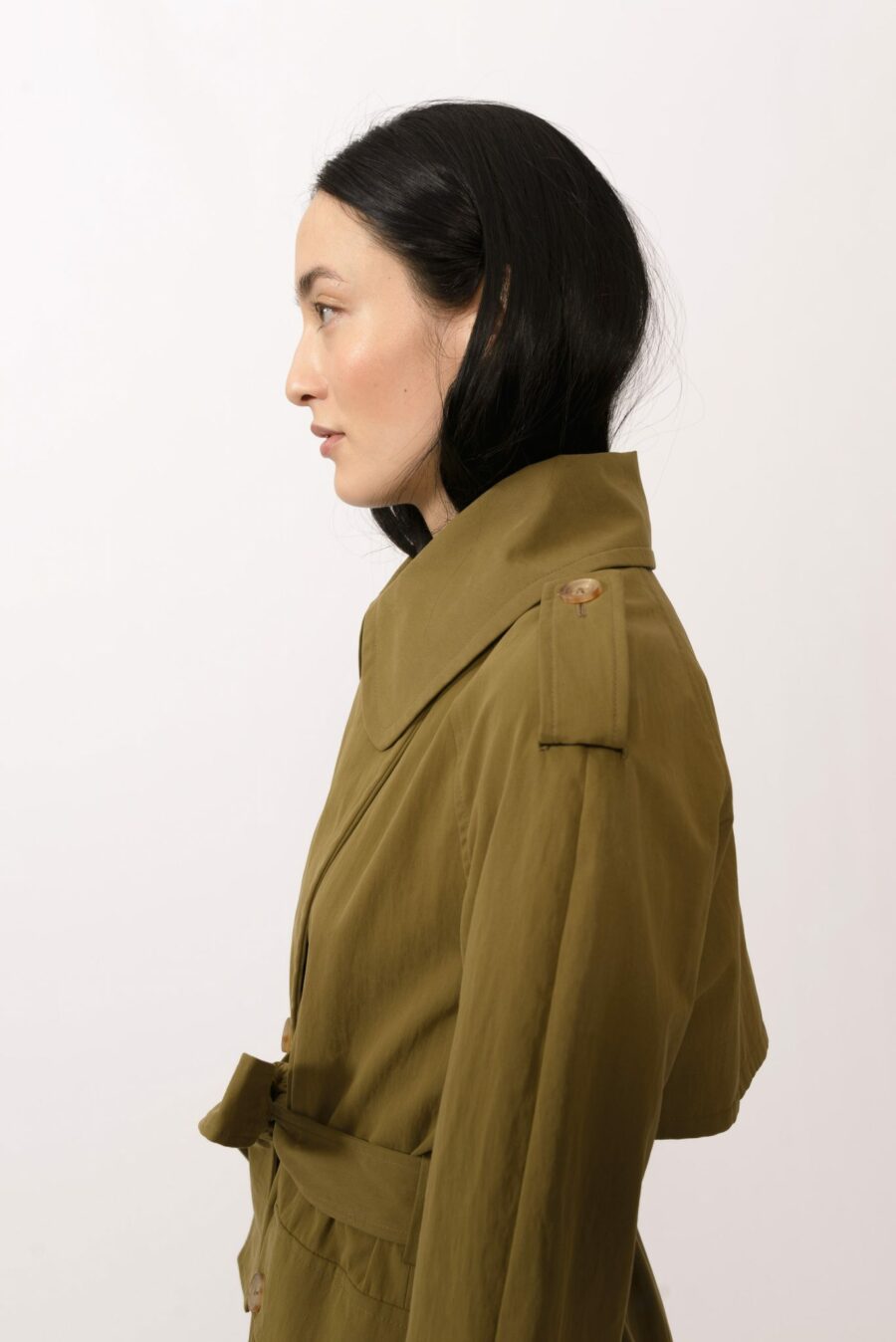 Sonora Trench Coat Savannah Green - Image 3