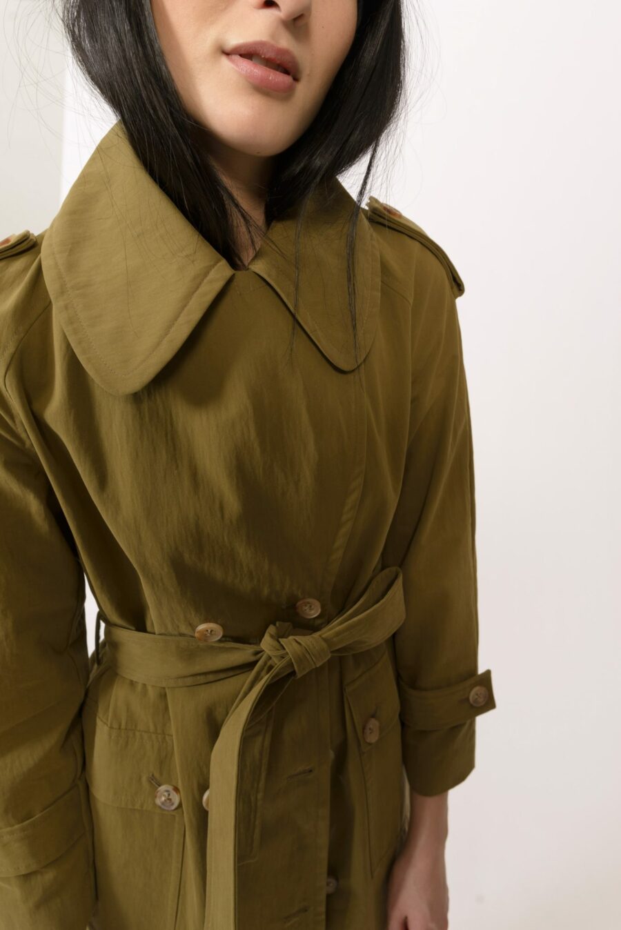 Sonora Trench Coat Savannah Green - Image 6