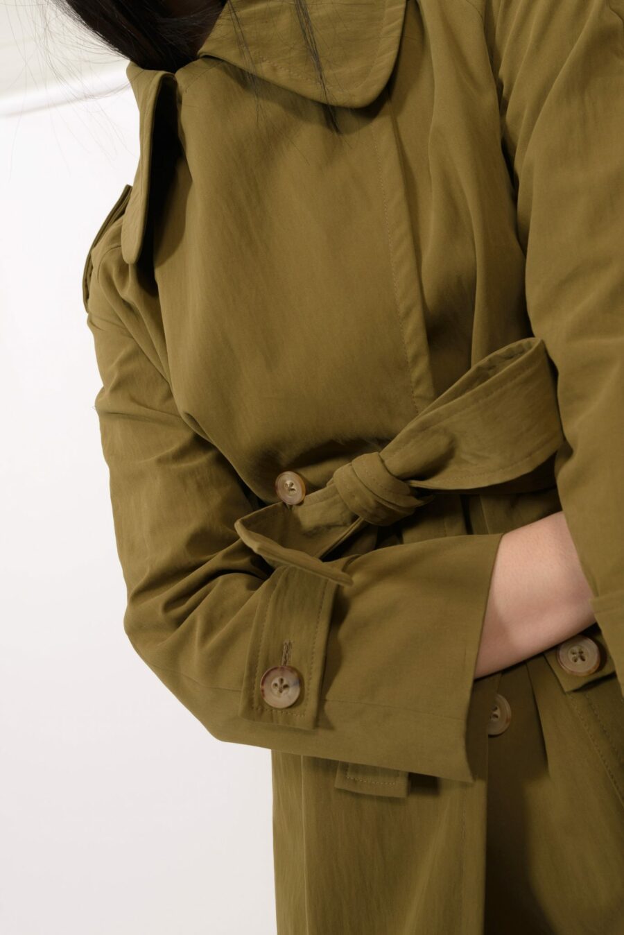 Sonora Trench Coat Savannah Green - Image 8