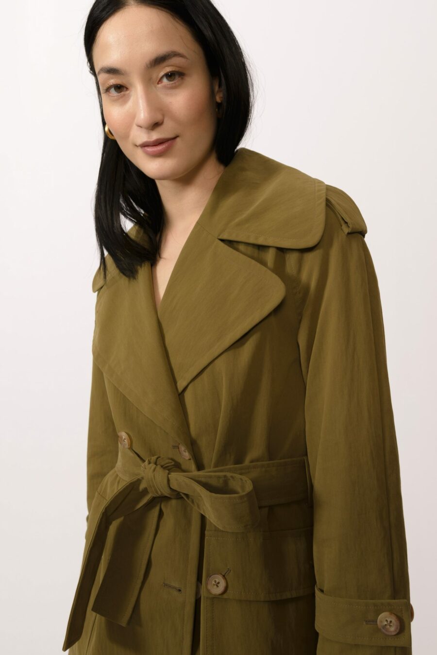 Sonora Trench Coat Savannah Green - Image 7